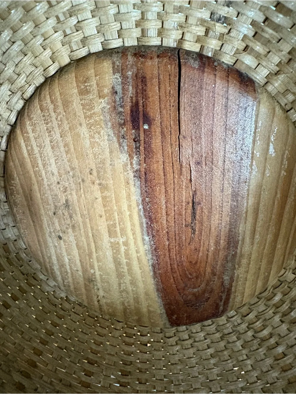 Nantucket Lightship  Basket Woven Wooden Handle